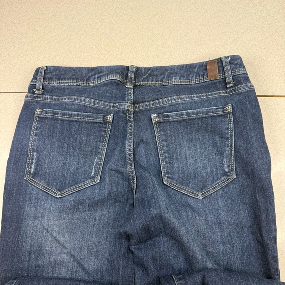 Simply Vera Vera Wang Dark Blue Straight Leg Jeans - Picture 3 of 7